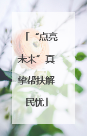 “点亮未来”真挚帮扶解民忧