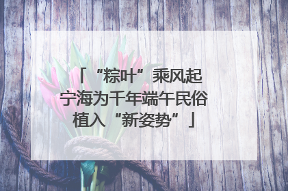“粽叶”乘风起 宁海为千年端午民俗植入“新姿势”