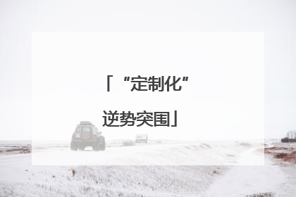 “定制化” 逆势突围