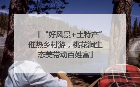 “好风景+土特产”催热乡村游，桃花涧生态美带动百姓富
