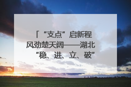 “支点”启新程 风劲楚天阔——湖北“稳、进、立、破”谱写“荆”彩篇章
