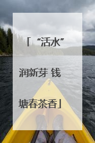 “活水”润新芽 钱塘春茶香