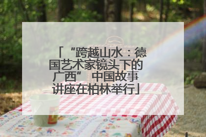 “跨越山水：德国艺术家镜头下的广西” 中国故事讲座在柏林举行