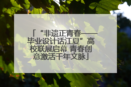 “非遗正青春——毕业设计话江夏”高校联展启幕 青春创意激活千年文脉
