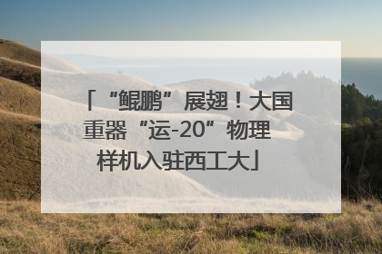 “鲲鹏”展翅！大国重器“运-20”物理样机入驻西工大