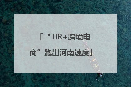 “TIR+跨境电商”跑出河南速度
