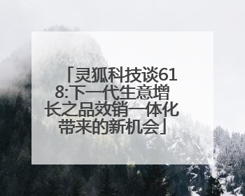 灵狐科技谈618:下一代生意增长之品效销一体化带来的新机会