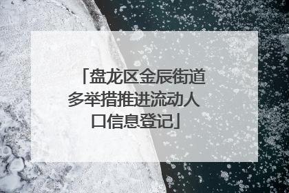 盘龙区金辰街道多举措推进流动人口信息登记