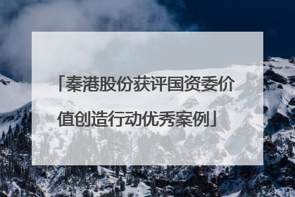 秦港股份获评国资委价值创造行动优秀案例