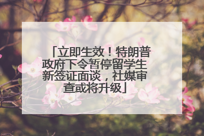 立即生效！特朗普政府下令暂停留学生新签证面谈，社媒审查或将升级