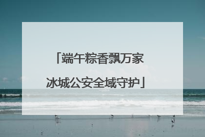 端午粽香飘万家 冰城公安全域守护