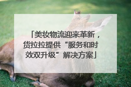 美妆物流迎来革新，货拉拉提供“服务和时效双升级”解决方案