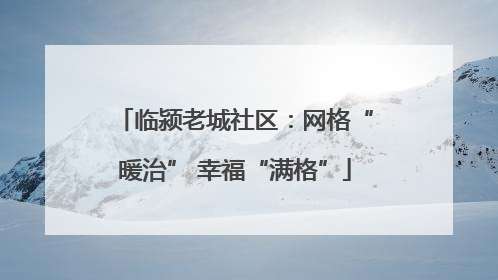 临颍老城社区：网格“暖治” 幸福“满格”