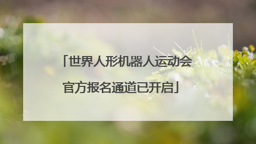 世界人形机器人运动会官方报名通道已开启