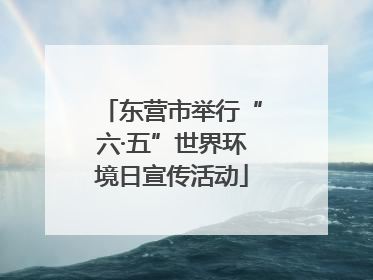 东营市举行“六·五”世界环境日宣传活动