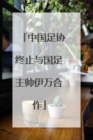 中国足协终止与国足主帅伊万合作