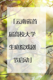 云南省首届高校大学生庭院戏剧节启动