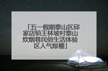 五一假期泰山区邱家店镇王林坡村泰山炊烟巷民俗生活体验区人气爆棚