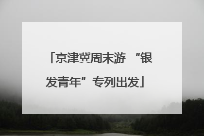 京津冀周末游 “银发青年”专列出发