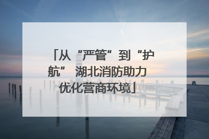 从“严管”到“护航” 湖北消防助力优化营商环境