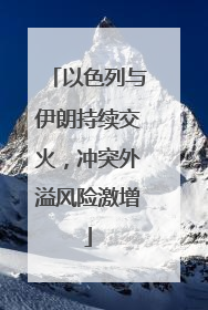 以色列与伊朗持续交火，冲突外溢风险激增