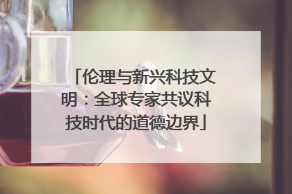 伦理与新兴科技文明：全球专家共议科技时代的道德边界