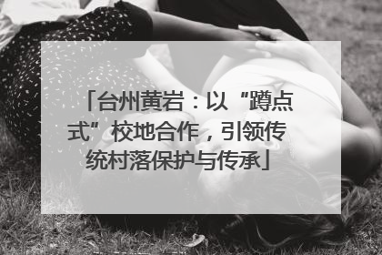 台州黄岩：以“蹲点式”校地合作，引领传统村落保护与传承