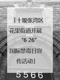 十堰张湾区花果街道开展“6·26”国际禁毒日宣传活动