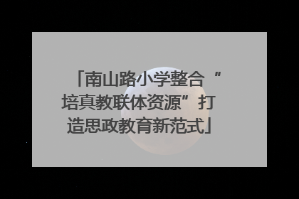 南山路小学整合“培真教联体资源”打造思政教育新范式