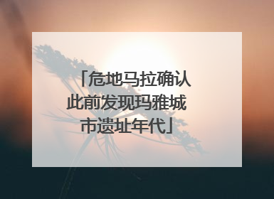 危地马拉确认此前发现玛雅城市遗址年代