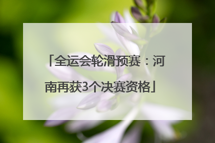 全运会轮滑预赛：河南再获3个决赛资格