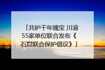 共护千年瑰宝 川渝55家单位联合发布《石窟联合保护倡议》