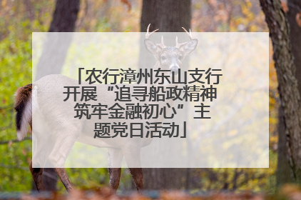 农行漳州东山支行开展“追寻船政精神 筑牢金融初心”主题党日活动