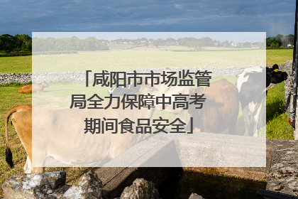 咸阳市市场监管局全力保障中高考期间食品安全