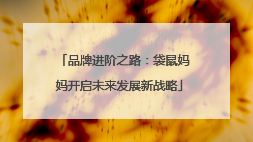 品牌进阶之路：袋鼠妈妈开启未来发展新战略