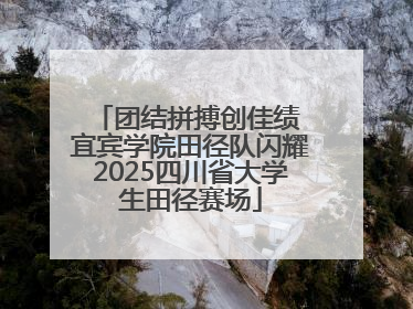 团结拼搏创佳绩 宜宾学院田径队闪耀2025四川省大学生田径赛场