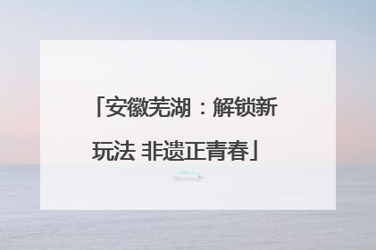 安徽芜湖：解锁新玩法 非遗正青春