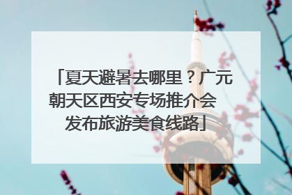 夏天避暑去哪里？广元朝天区西安专场推介会 发布旅游美食线路