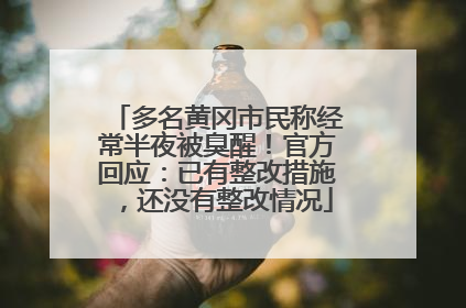 多名黄冈市民称经常半夜被臭醒！官方回应：已有整改措施，还没有整改情况