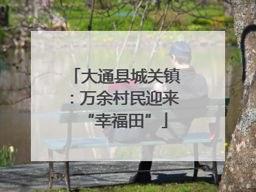 大通县城关镇：万余村民迎来“幸福田”