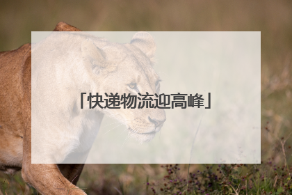 快递物流迎高峰
