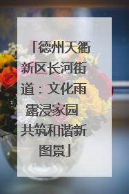 德州天衢新区长河街道：文化雨露浸家园 共筑和谐新图景