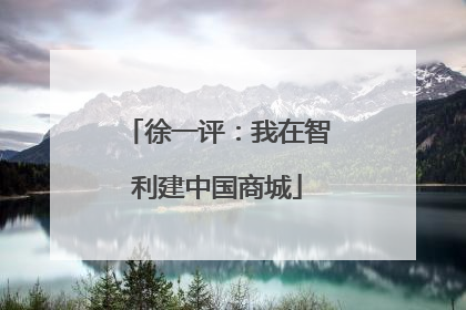 徐一评：我在智利建中国商城