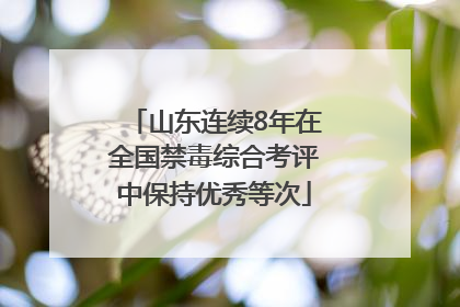 山东连续8年在全国禁毒综合考评中保持优秀等次