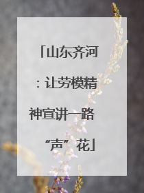 山东齐河：让劳模精神宣讲一路“声”花