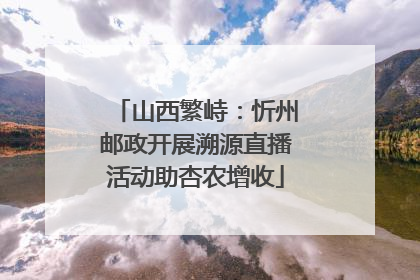 山西繁峙：忻州邮政开展溯源直播活动助杏农增收
