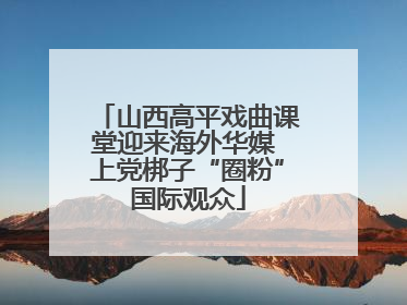 山西高平戏曲课堂迎来海外华媒 上党梆子“圈粉”国际观众