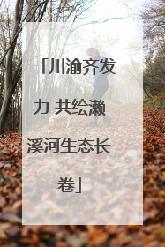 川渝齐发力 共绘濑溪河生态长卷