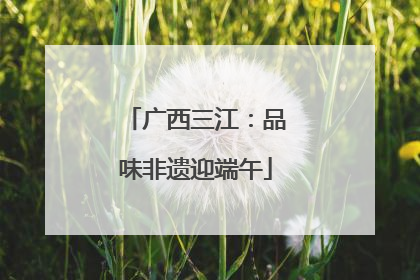 广西三江：品味非遗迎端午