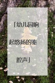 幼儿园响起悠扬的秦腔声